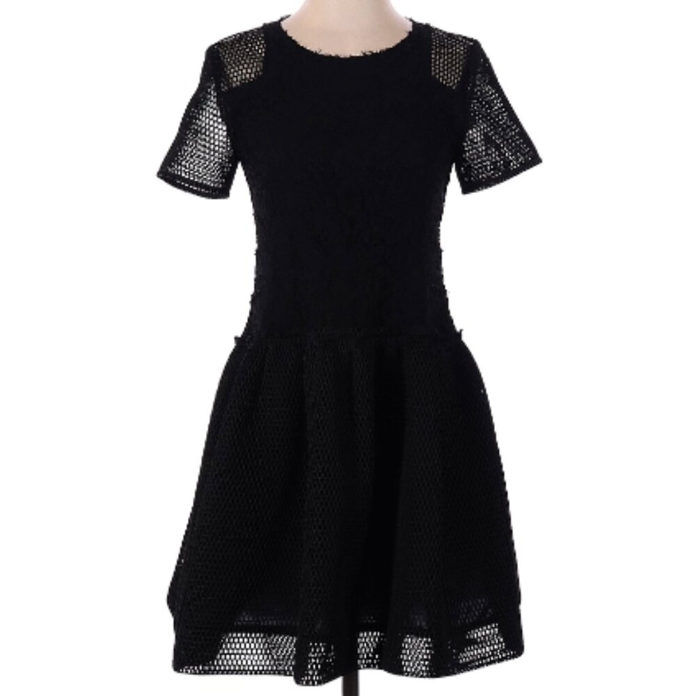Sea NY Lace & Mesh Mini Dress